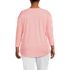 Women's Plus Size 3/4 Sleeve Lightweight Jersey Tunic, Back