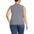 Women's Plus Size Lightweight Jersey Tank Top, Back