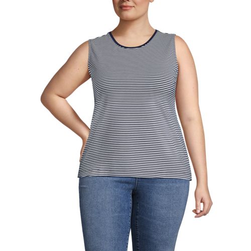 Women's Plus Size Lightweight Jersey Tank Top | Lands' End