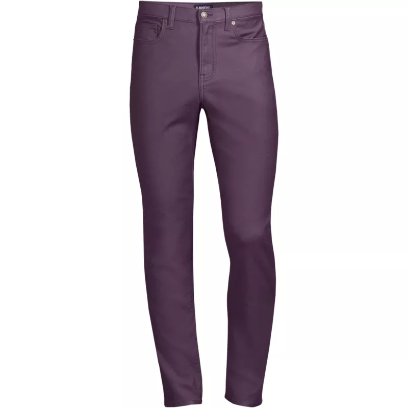 Men's Slim Fit Knit 5-Pocket Pants, Front