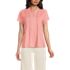 Women's Lightweight Jersey Button Pintuck Top, Front