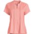 Women's Lightweight Jersey Button Pintuck Top, Front