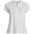 Women's Lightweight Jersey Button Pintuck Top, Front