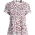 Women's Petite Lightweight Jersey Button Pintuck Top, Front