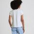 Women's Lightweight Jersey Button Pintuck Top, Back