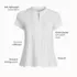 Women's Lightweight Jersey Button Pintuck Top, alternative image