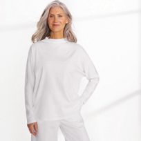 Womens Long Sleeve Mock Turtleneck Tops & Tees | Lands' End