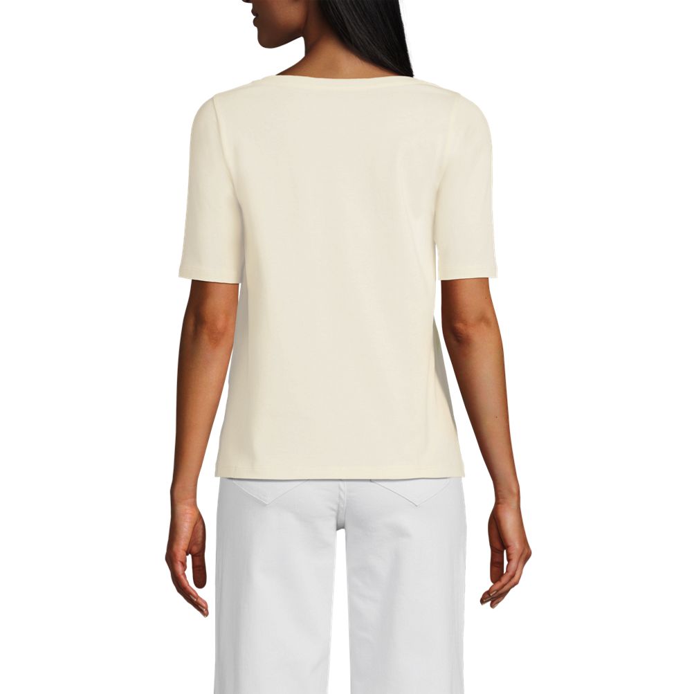 Women's Supima Boatneck Top | Lands' End