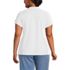 Women's Plus Size Lightweight Jersey Button Pintuck Top, Back