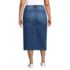 Women's Plus Size Soft Denim Midi Column Skirt, Back