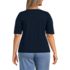Women's Plus Size Supima Boatneck Top, Back