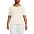 Women's Plus Size Supima Boatneck Top, Front