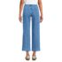 Women's Soft Denim High Rise Wide Leg Patch Pocket Crop Jeans, Back