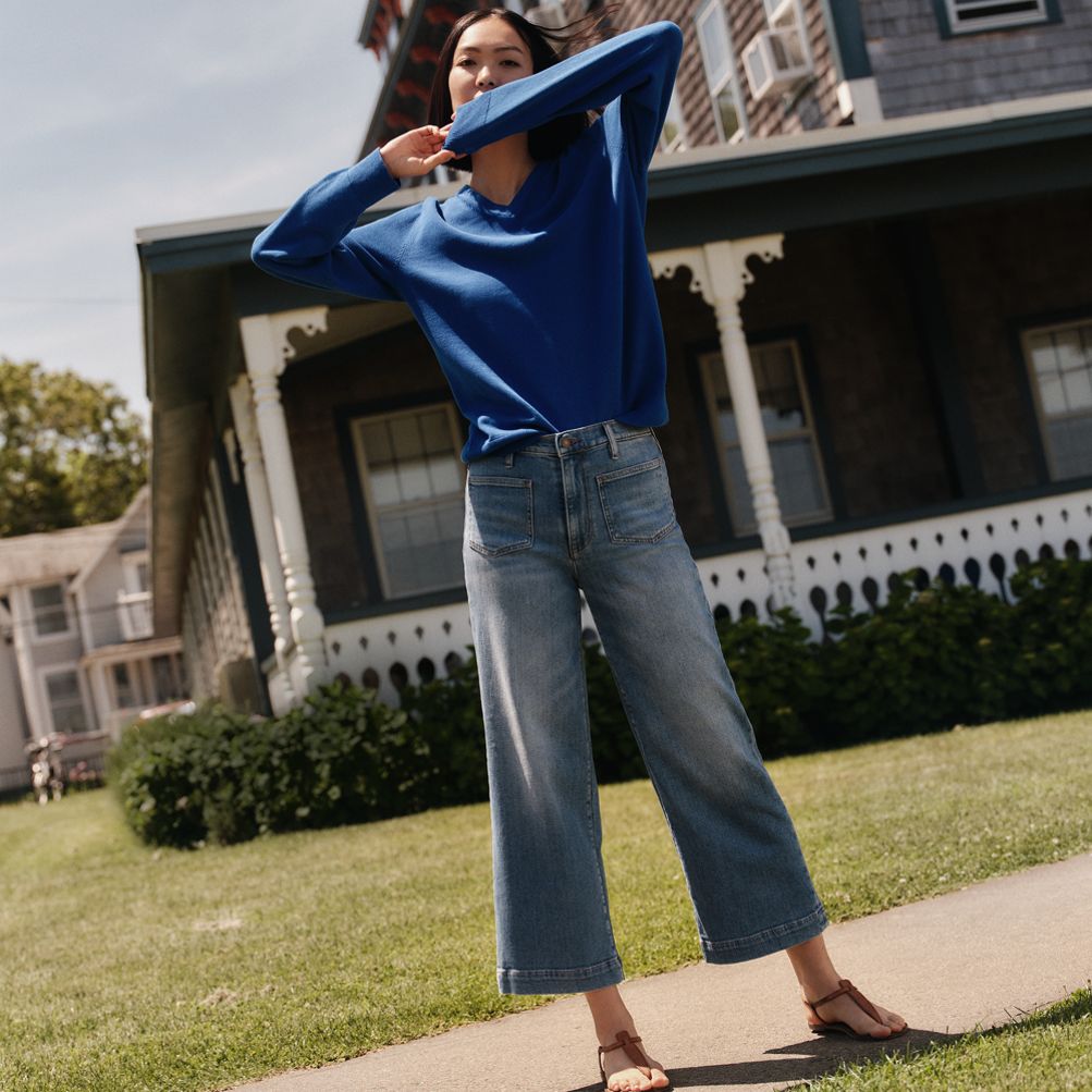 パンツ L'Appartement cropped wide denim 27 23649726b19727064b69b79360daeb