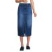 Women's Soft Denim Midi Column Skirt, Front