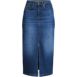 Women's Soft Denim Midi Column Skirt, Front