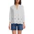 Women's Eyelet Split Neck Shirt, Front