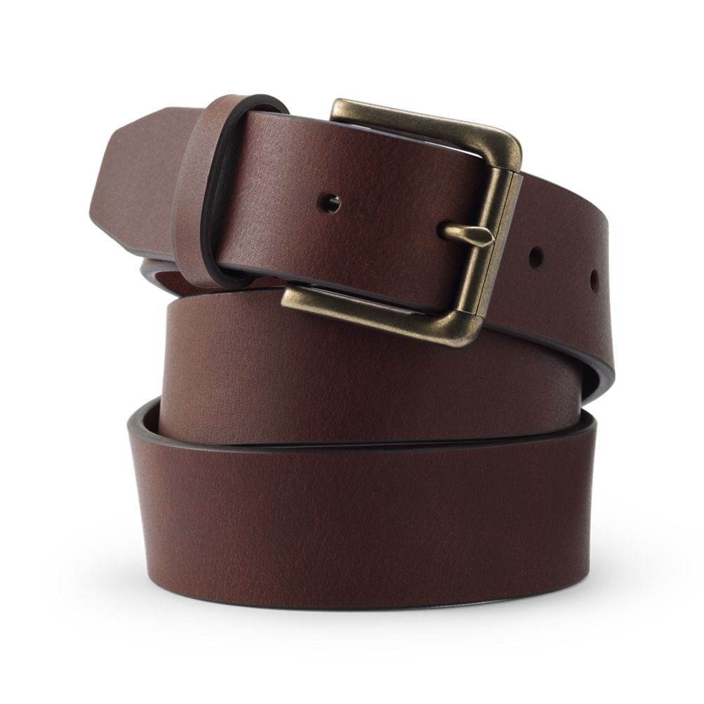 Men's Rugged Leather Belt Lands' End