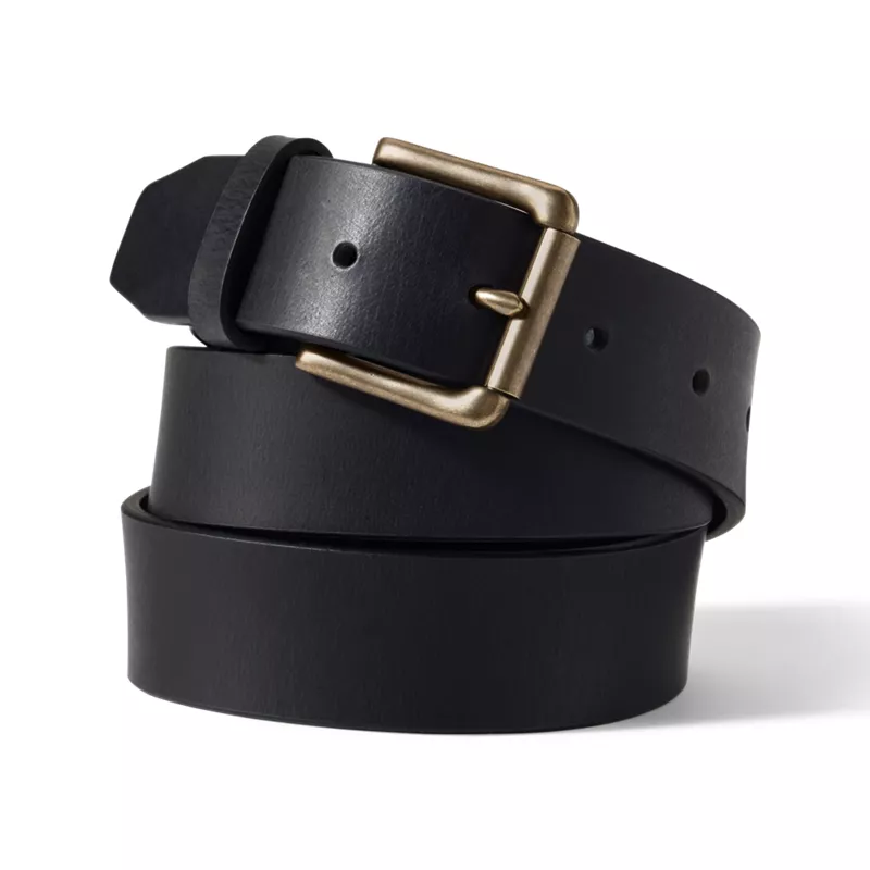 Men's Rugged Leather Belt, Front