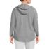 Women's Plus Size Long Sleeve Slub Hooded Popover, Back