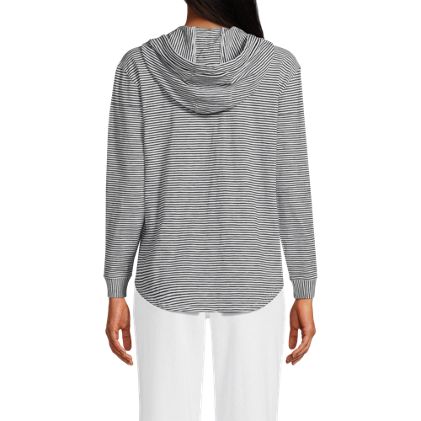 Women's Long Sleeve Slub Hooded Popover - image 5