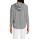 Women's Long Sleeve Slub Hooded Popover, Back