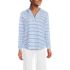 Women's Long Sleeve Slub Hooded Popover, Front