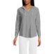 Women's Long Sleeve Slub Hooded Popover, Front