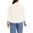 Women's Plus Size Slub Polo Top, Back