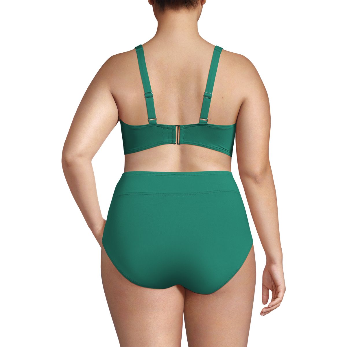 Women's Chlorine Resistant Twist Front Underwire Bikini Swimsuit Top