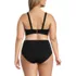 Women's Plus Size Twist Front Underwire Bikini Swimsuit Top, Back