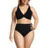 Women's Plus Size Twist Front Underwire Bikini Swimsuit Top, Front