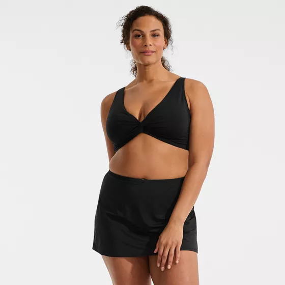 Women's Plus Size Twist Front Underwire Bikini Swimsuit Top - primary