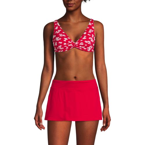 Women's DDD-Cup Twist Front Underwire Bikini Swimsuit Top, Front