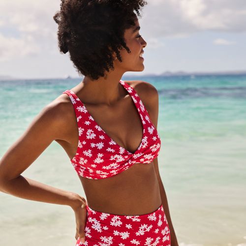 Women's DDD-Cup Twist Front Underwire Bikini Swimsuit Top, alternative image