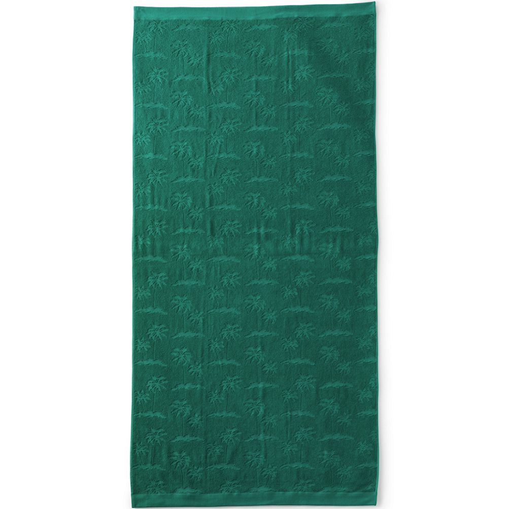 Woven Jacquard Beach Towel Lands End