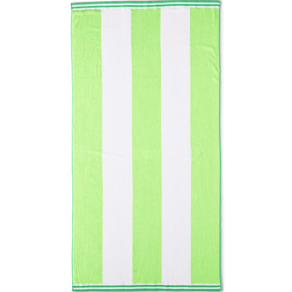 Lands end rugby stripe beach towel sale