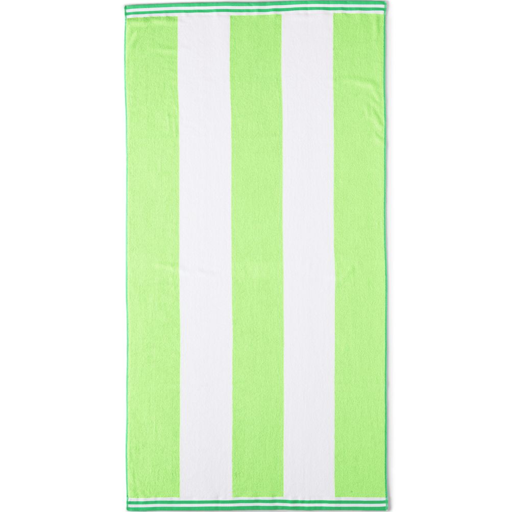 Lands end rugby stripe beach towel sale