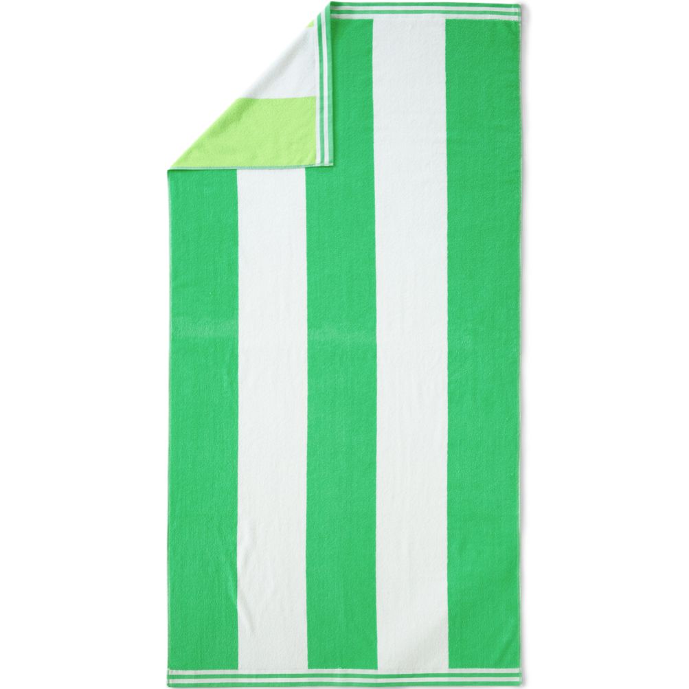 Rugby Stripe Beach Towel Lands End