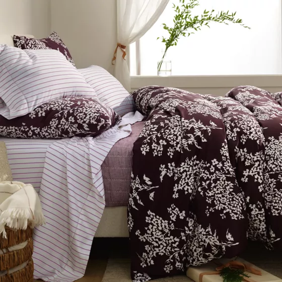700 Thread Count Luxe Sateen Egyptian Cotton No Iron Duvet Bed Cover and Sham - primary