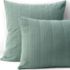 Cotton Textured Stripe Bed Pillow Sham, Front
