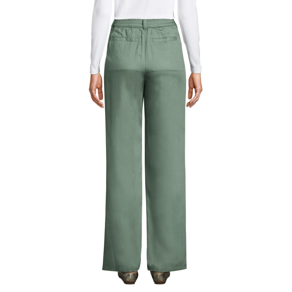 Lands' End Women's Lands' End Flex High Rise Wide Leg Pants : Target