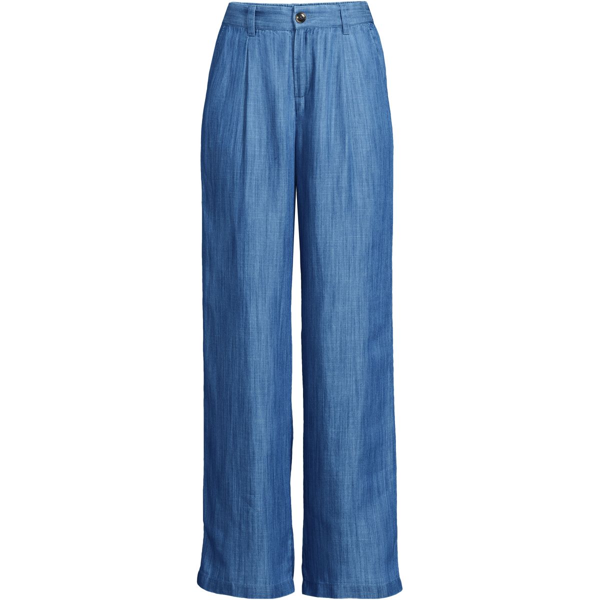 Women's High Rise TENCEL™ Fiber Pleated Wide Leg Pants