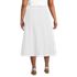 Women's Plus Size Poplin Tiered Eyelet Midi Skirt, Back