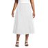 Women's Plus Size Poplin Tiered Eyelet Midi Skirt, Front