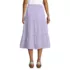 Women's Poplin Tiered Eyelet Midi Skirt, Back