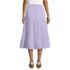 Women's Poplin Tiered Eyelet Midi Skirt, Back