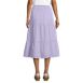 Women's Petite Poplin Tiered Eyelet Midi Skirt, Back