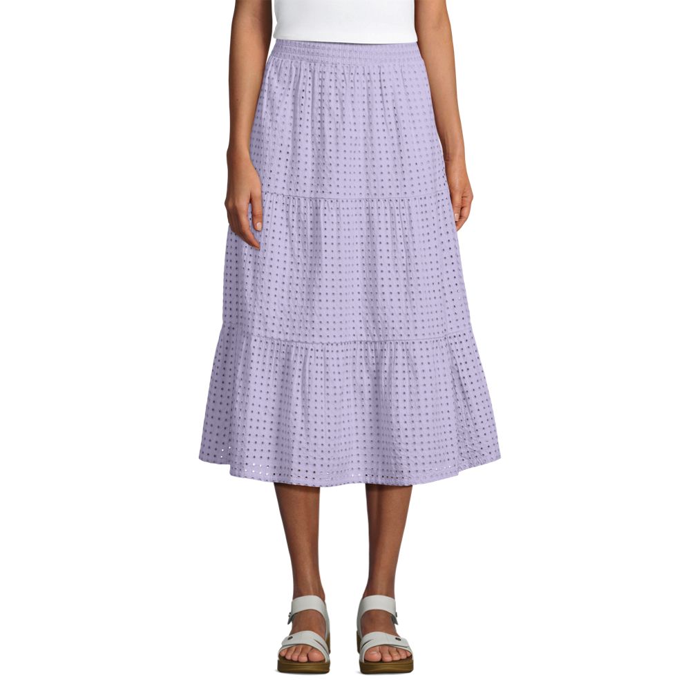 スカート ASON LONDON CHECK MIDI SKIRT PURPLE LONDON CHECK MIDI SKIRT / PURPLE - 애즈온