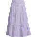 Women's Poplin Tiered Eyelet Midi Skirt, Front